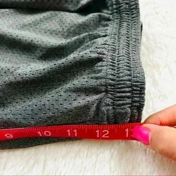 Champion Dark Gray Mesh Elastic Drawstring Waist Basketball Athletic Shorts - Picture 14 of 15